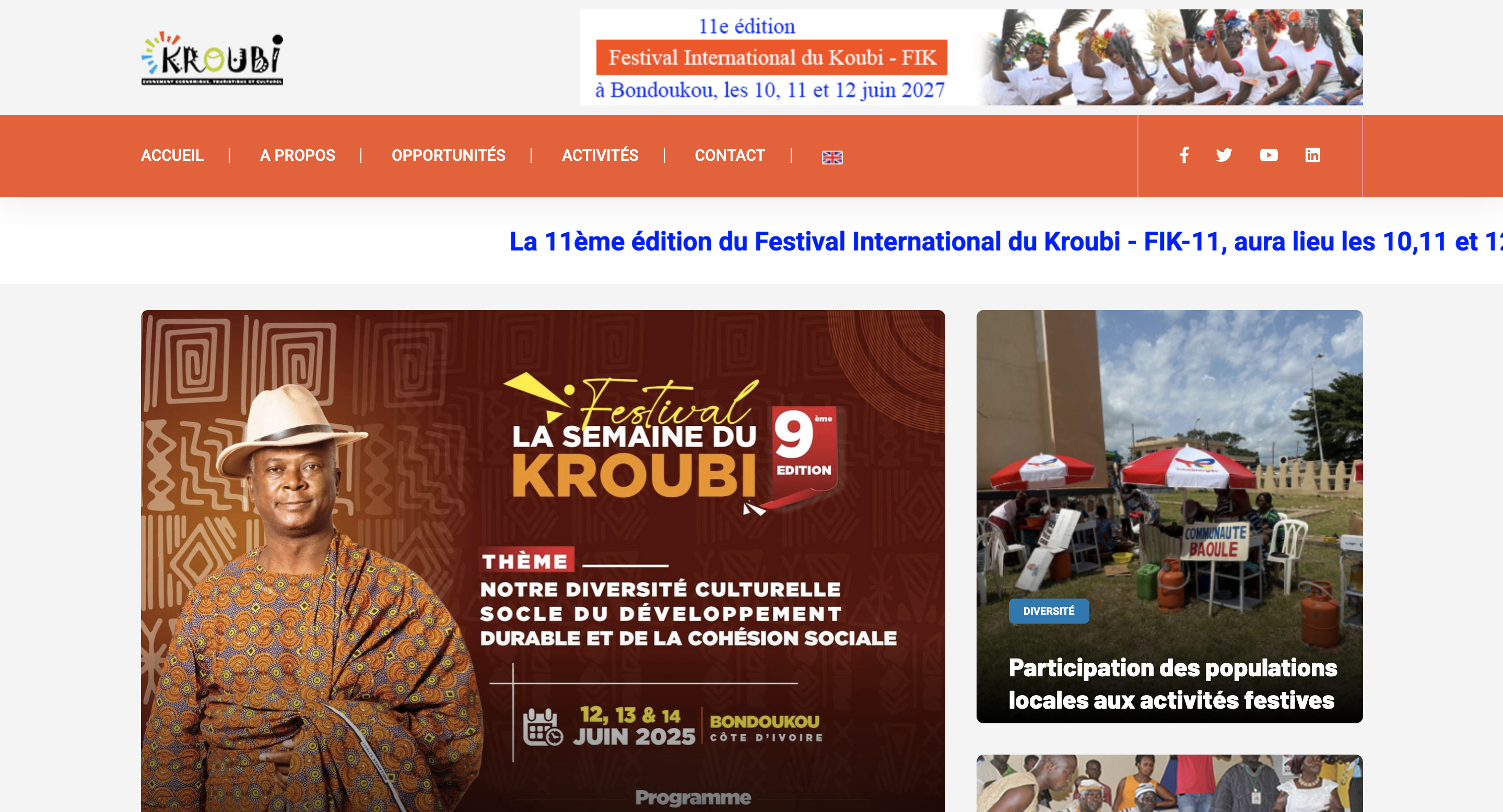 La Semaine du Kroubi - Portail Événementiel